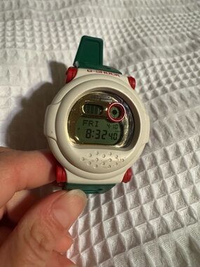 Casio G-Shock Winter Gold Series Jason White, Green & Red Digital Sport Watch